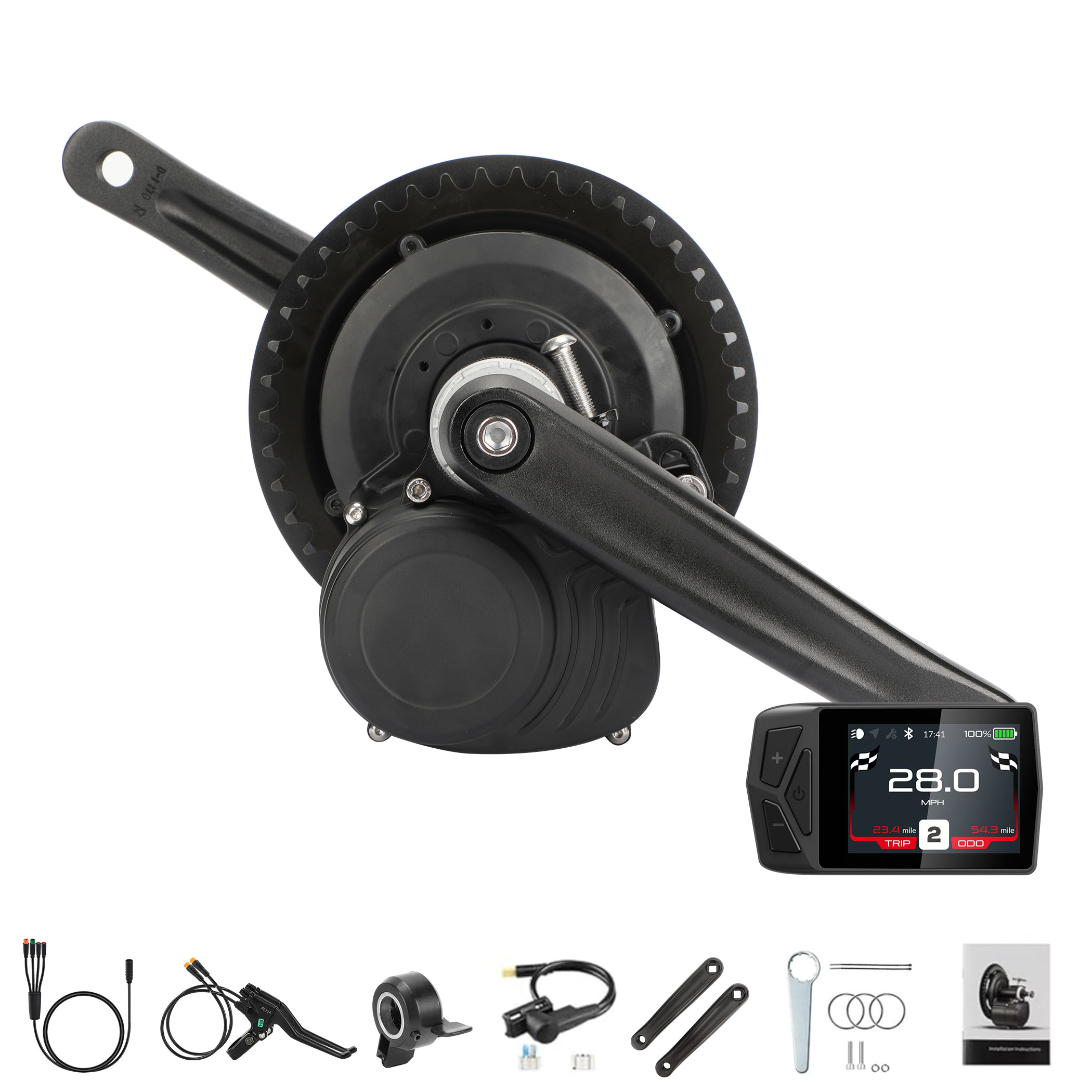 Torque Sensor Mid Drive Motor Kit - TONGSHENG TSDZ2B‑1T4 Mid Drive Motor Kit