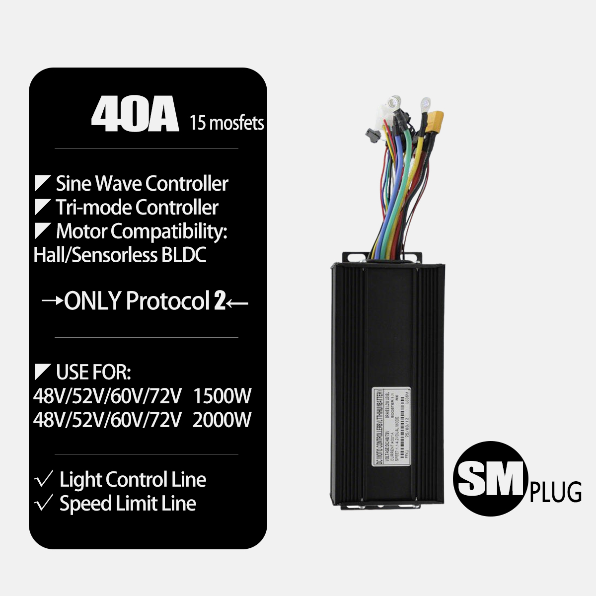 MTX39 48V/52V 2000W Front Rear - đánh giá và giá Gearless Hub Motor Conversion Kit 2000W With Display