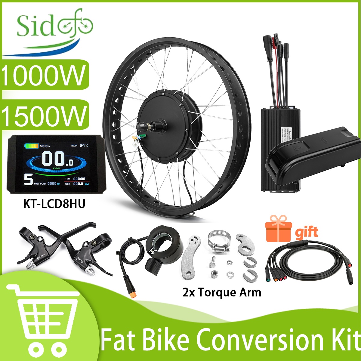 Fat Electric Bike 48V 1500W 10 - đánh giá và giá Fat Tire Electric Bike Conversion Kit 1500W